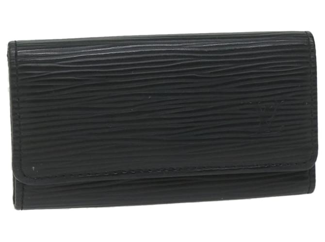 LOUIS VUITTON Epi Multicles 4 Key Case Noir M63822 LV Auth bs11165 Black Leather  ref.1254655