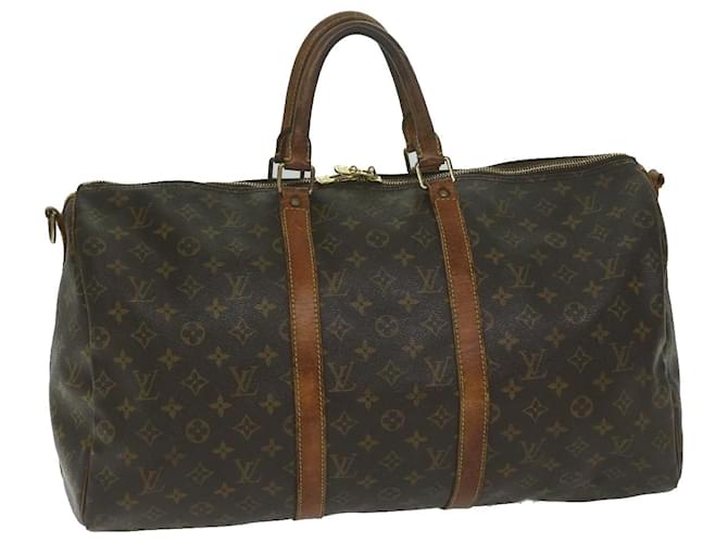 Louis Vuitton Monograma Keepall Bandouliere 50 Boston Bag M41416 Autenticação de LV 62728 Lona  ref.1254658