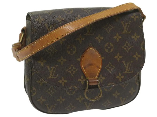 Saint-Cloud LOUIS VUITTON Monogram Saint Cloud GM bolsa de ombro M51242 LV Auth yb450 Monograma