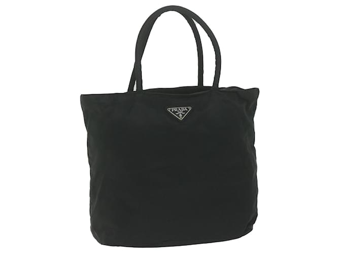 PRADA Hand Bag Nylon Black Auth bs11136  ref.1254673