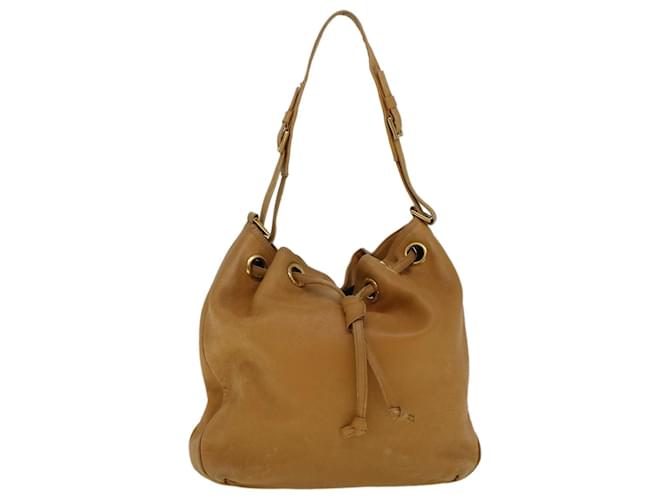 LOEWE Shoulder Bag Leather Beige Auth ar10766  ref.1254692