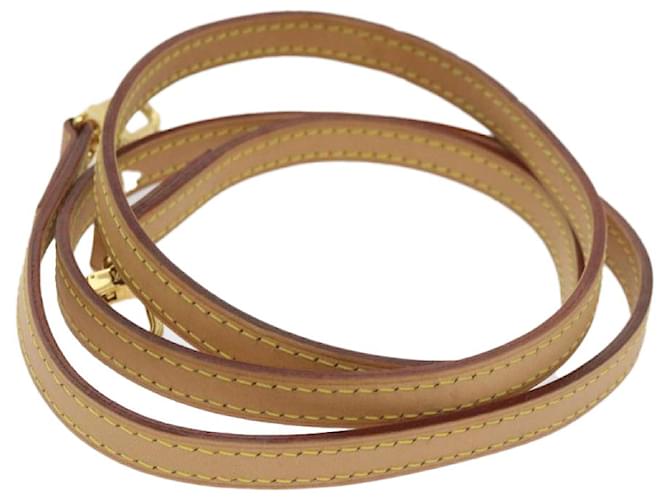 LOUIS VUITTON Schulterriemen Leder Beige LV Auth am5217 ref