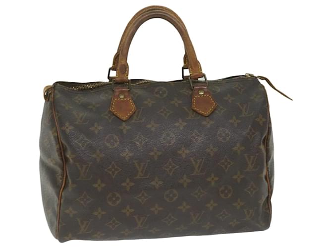 Louis Vuitton Monogram Speedy 30 Hand Bag M41526 LV Auth ac2411 Cloth  ref.1254723