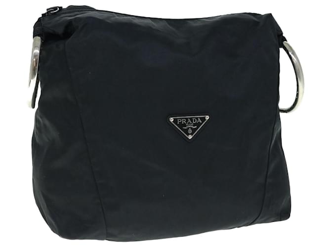 PRADA Hand Bag Nylon Black Auth ac2589  ref.1254728