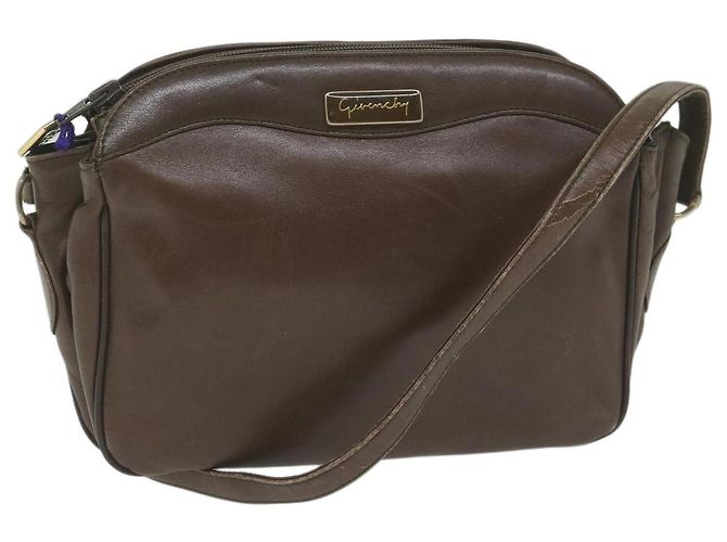 GIVENCHY Borsa a spalla Pelle Marrone Auth bs11018
