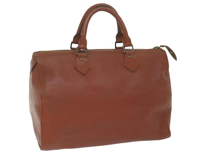 Louis Vuitton Epi Speedy 30 Hand Bag Brown M43003 LV Auth bs10969 Leather  ref.1254784