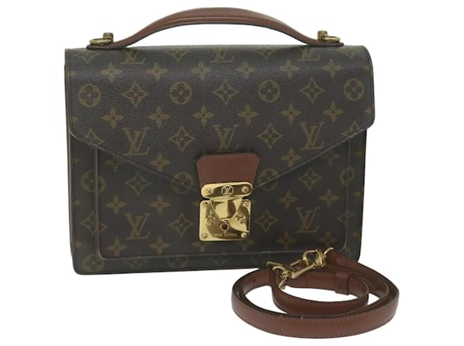 Louis Vuitton Monogram Monceau 28 Hand Bag 2way M51185 LV Auth 62474 Cloth  ref.1254812