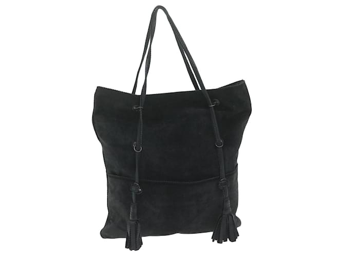 Autre Marque BOTTEGAVENETA Shoulder Bag Suede Black Auth bs11126  ref.1254838