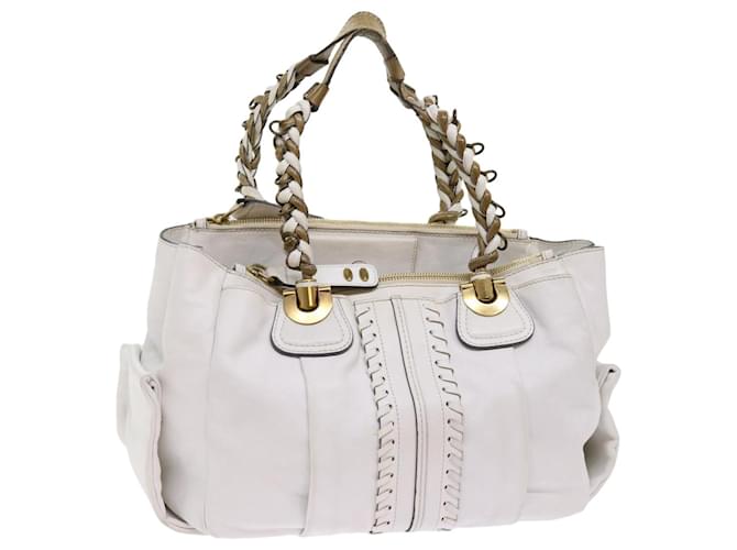 Chloé Chloe Shoulder Bag Leather White Auth ar11050  ref.1254845
