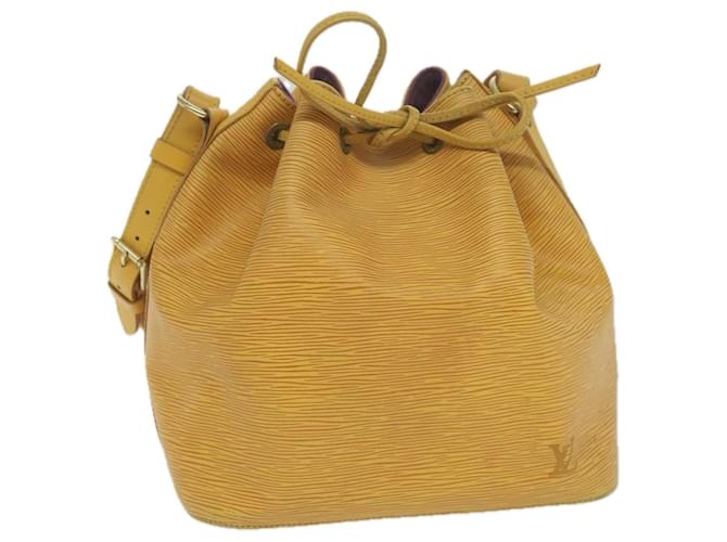 LOUIS VUITTON Epi Petit Noe Shoulder Bag Tassili Yellow M44109 LV Auth 62813 Leather  ref.1254894