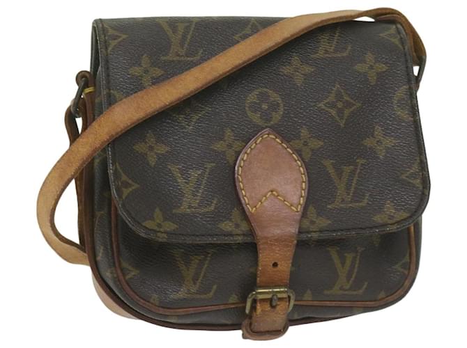 LOUIS VUITTON Monogram Cartouchiere PM Shoulder Bag M51254 LV Auth 63226 Cloth  ref.1254910