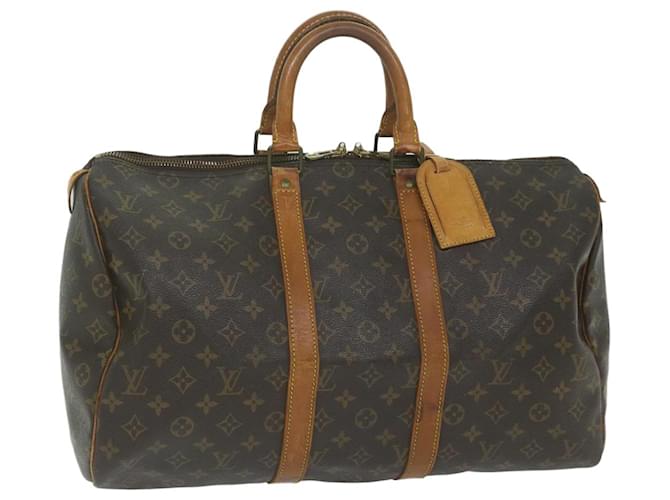 Louis Vuitton Monogram Keepall 45 Boston Bag M41428 LV Auth 63264 Cloth  ref.1254913