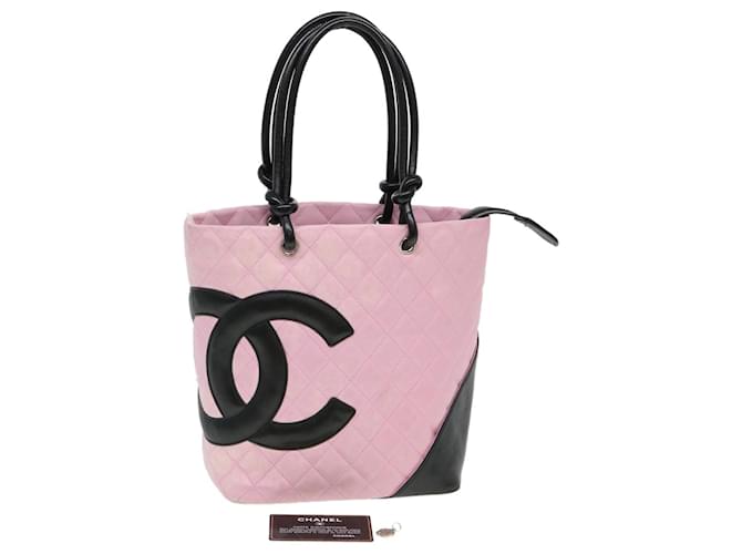 CHANEL Cambon Line Shoulder Bag Caviar Skin Pink CC Auth am4029A  ref.1254924