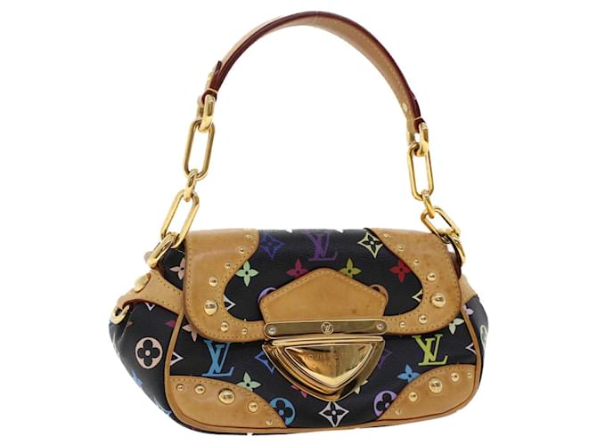 LOUIS VUITTON Monogram Multicolor Marilyn Shoulder Bag Black LV Auth 46978A  ref.1254928