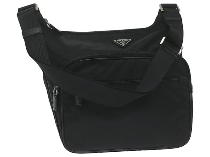 PRADA Shoulder Bag Nylon Black Auth 62908  ref.1255032