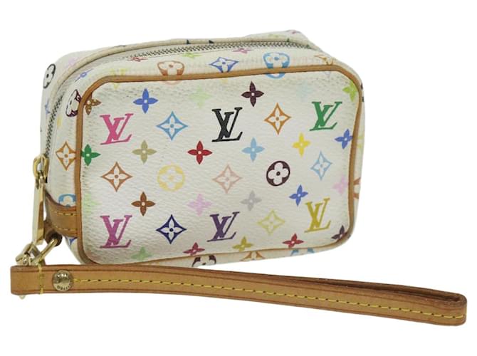 LOUIS VUITTON Pochette Wapity Trousse multicolore con monogramma Bianco M58033 auth 63918  ref.1255061