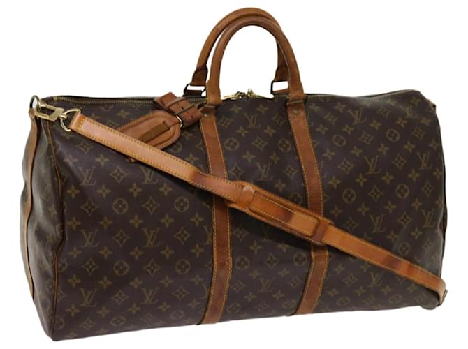 Louis Vuitton Monogram Keepall Bandouliere 55 Boston Bag M41414 LV Auth 62229 Cloth  ref.1255146
