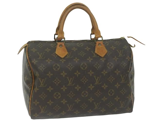 Louis Vuitton Monogram Speedy 30 Hand Bag M41526 LV Auth 62606 Cloth  ref.1255172