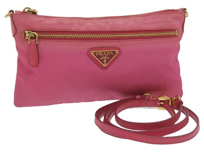 PRADA Shoulder Bag Nylon Pink Auth bs10992  ref.1255181