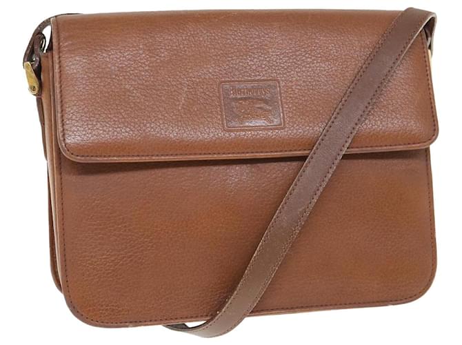 Autre Marque Burberrys Shoulder Bag Leather Brown Auth bs11137  ref.1255187