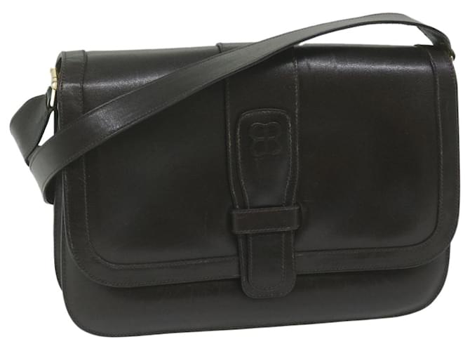 BALENCIAGA Shoulder Bag Leather Brown Auth bs11003  ref.1255198