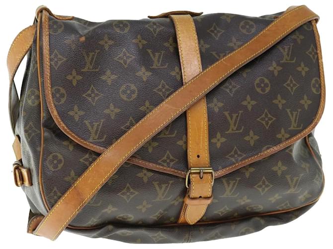 Louis Vuitton Monogram Saumur 35 Shoulder Bag M42254 LV Auth 63955 Cloth  ref.1255230