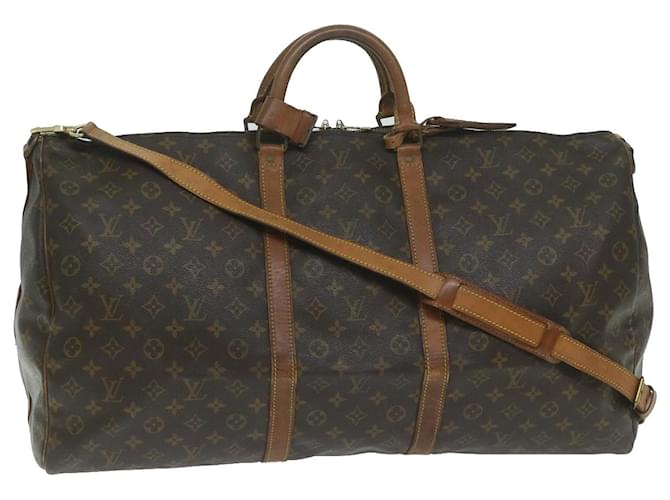 Louis Vuitton Monograma Keepall Bandouliere 60 Boston Bag M41412 LV Auth bs11254 Lona  ref.1255244