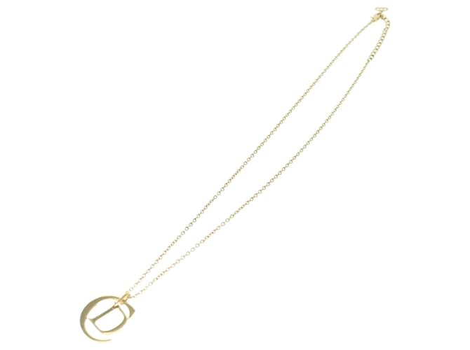 Christian Dior Collar metal Oro Autenticación5525 Dorado  ref.1255278