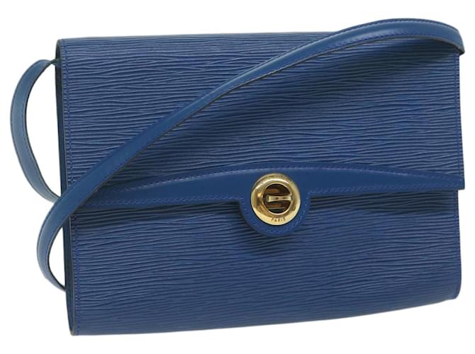 LOUIS VUITTON Epi Pochette Arche Shoulder Bag Blue M52575 LV Auth 62486 Leather  ref.1255308