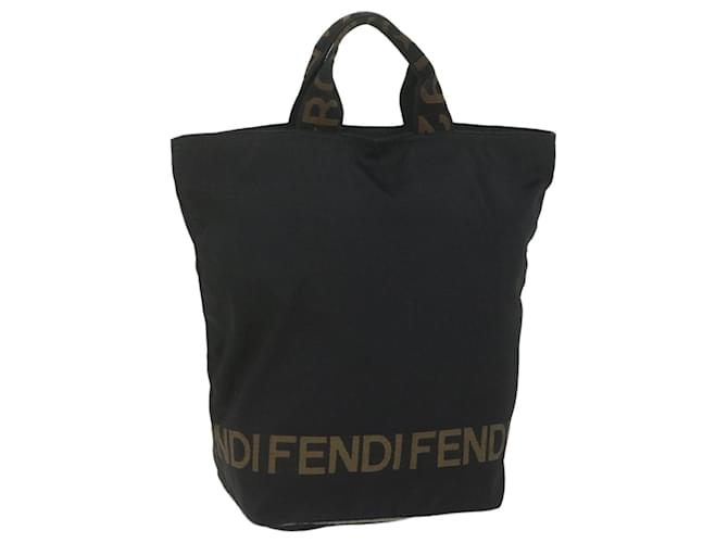 FENDI Hand Bag Nylon Black 2305 26488 099 Auth am5438  ref.1255318