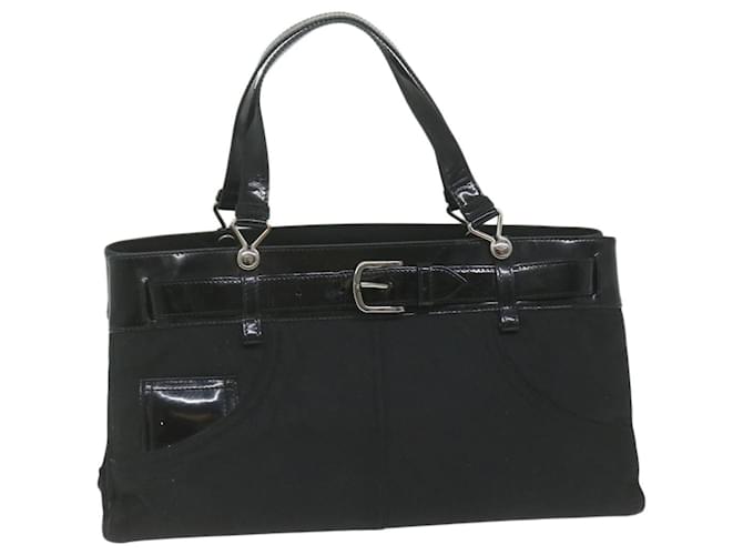 Christian Dior Hand Bag Nylon Black Auth bs10870  ref.1255335