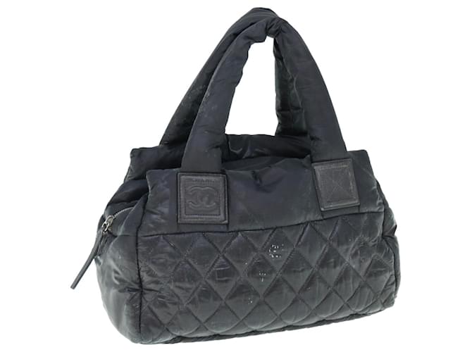 CHANEL Cococoon Shoulder Bag Nylon Black CC Auth bs11077  ref.1255354