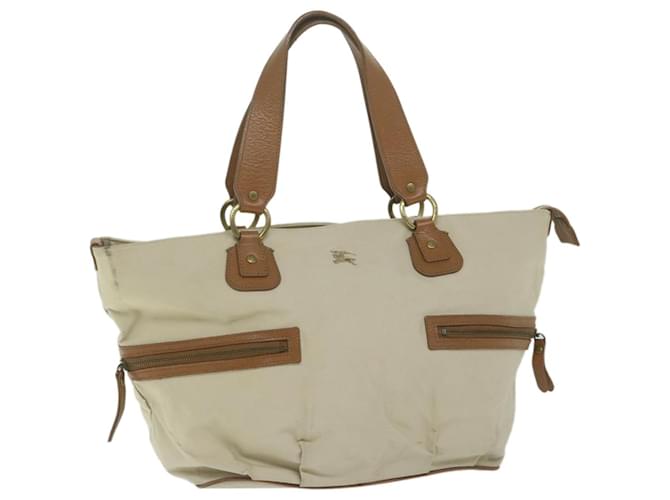 BURBERRY Blue Label Tote Bag Canvas Beige Auth bs11106 Cloth  ref.1255418