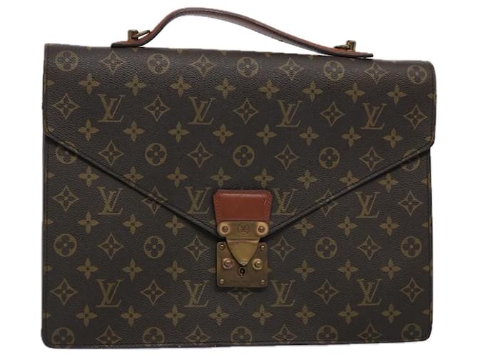 LOUIS VUITTON Monogram Porte Documents Borsa da viaggio per viaggi M53361 au b11145 Monogramma Tela  ref.1255473