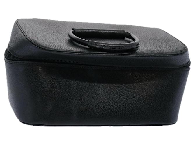 GUCCI Vanity Cosmetic Pouch Leather Black 039 2020 0710 Auth ep2789  ref.1255521