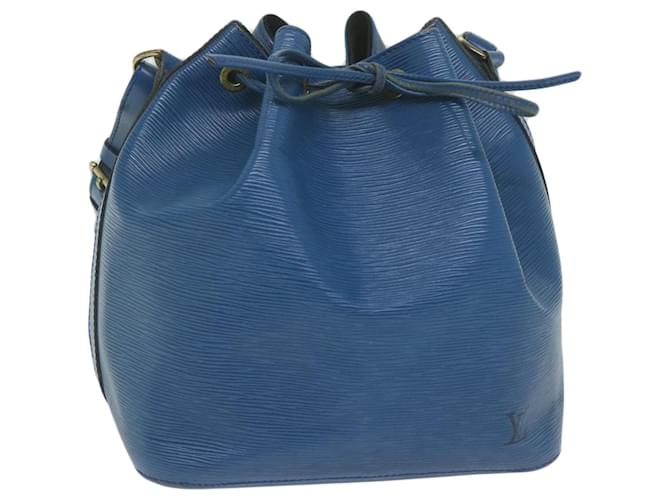 LOUIS VUITTON Epi Petit Noe Shoulder Bag Blue M44105 LV Auth 61616 Leather  ref.1255545