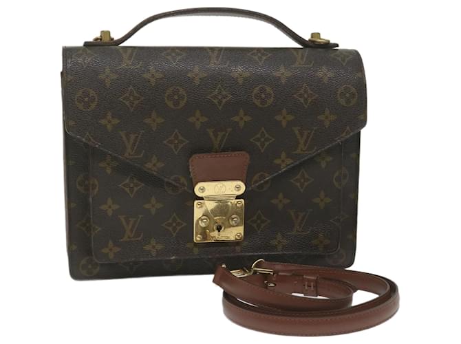Louis Vuitton Monogram Monceau 28 Hand Bag 2way M51185 LV Auth 61783 Cloth  ref.1255566