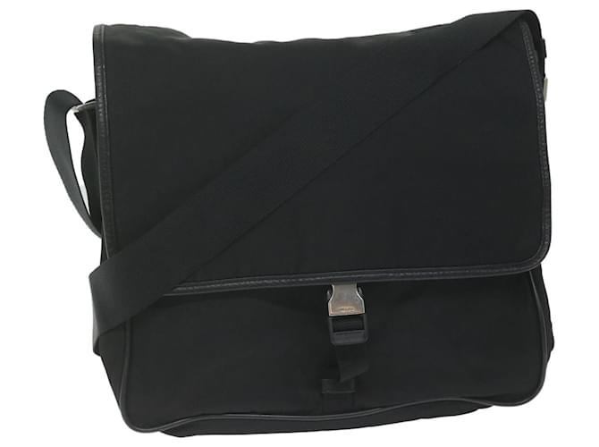 PRADA Shoulder Bag Nylon Black Auth am5455  ref.1255586