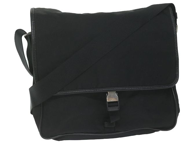 PRADA Borsa a Spalla Nylon Nero Auth am5455