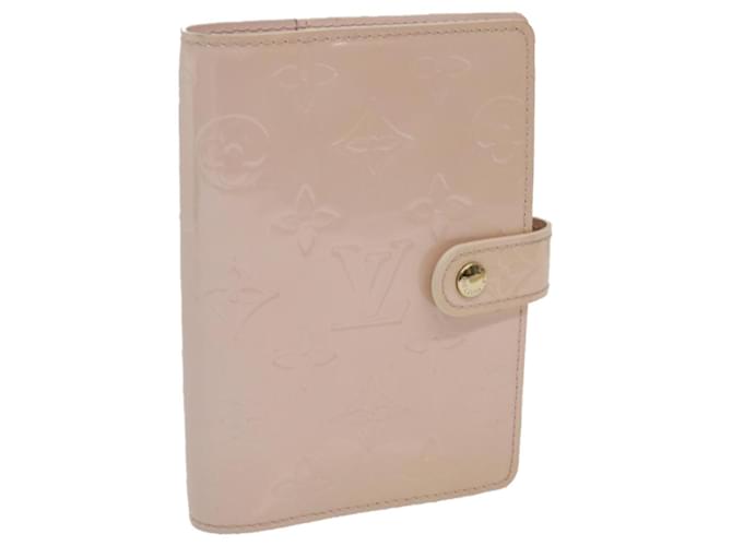 LOUIS VUITTON Vernis Agenda PM Day Planner Cover Pink R2101F LV Auth hk1004 Patent leather  ref.1255672