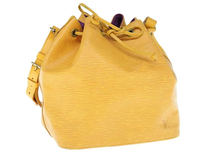 LOUIS VUITTON Epi Petit Noe Shoulder Bag Tassili Yellow M44109 LV Auth 63244 Leather  ref.1255681