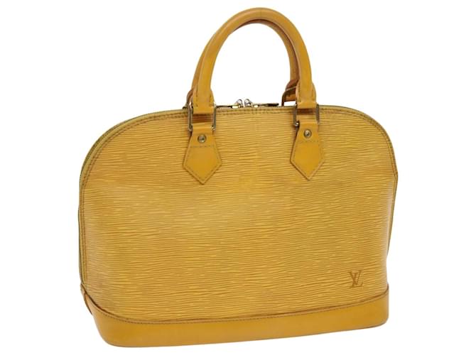 LOUIS VUITTON Epi Alma Hand Bag Tassili Yellow M52149 LV Auth 63105 Leather  ref.1255778