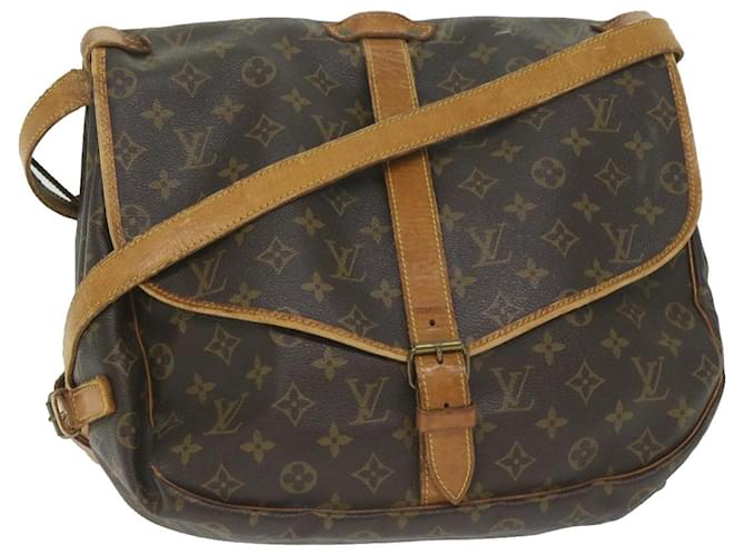 Louis Vuitton Monogram Saumur 35 Shoulder Bag M42254 LV Auth 62223 Cloth  ref.1255798