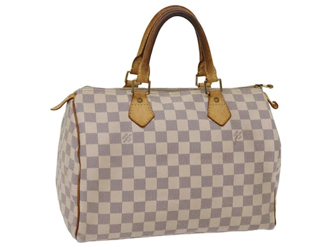 Louis Vuitton Damier Azur Speedy 30 Hand Bag N41533 LV Auth 63970  ref.1255862