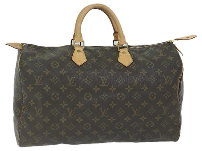 Louis Vuitton Monogram Speedy 40 Hand Bag M41522 LV Auth 62725 Cloth  ref.1255908