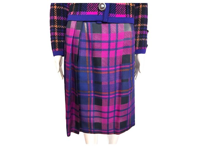 YVES SAINT LAURENT Gonne T.fr 36 WOOL Blu 