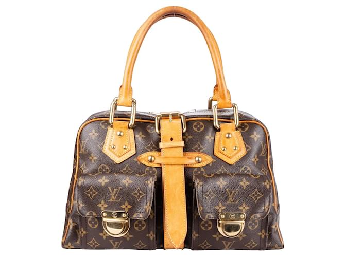 Louis Vuitton Manhattan GM Handtasche aus Canvas mit Monogramm Braun Leinwand  ref.1256145