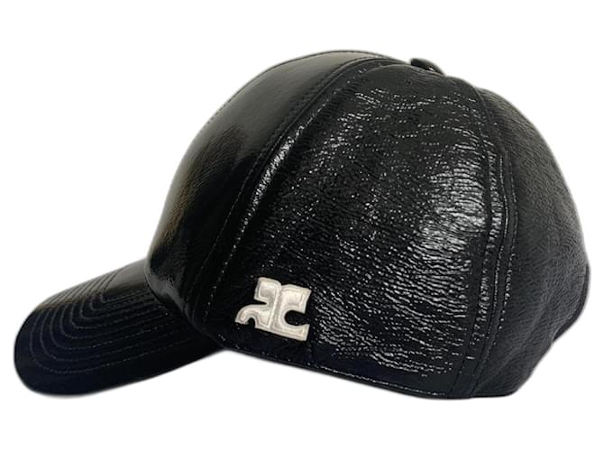 Courreges Hats Black White Elastane Polyurethane  ref.1256174