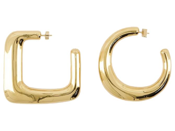Les Grandes Creoles Ovalo Earrings - Jacquemus - Metal - Gold Golden Metallic  ref.1256209
