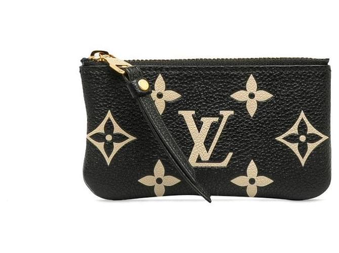 Louis Vuitton Monogram Empreinte Bicolor Leather Pochette M80885 in Great Condition Black  ref.1256249